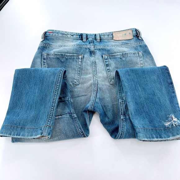 DIESEL EAZEE RELAXED BOYFRIEND LOW WAIST JEANS size 25 W 32 L made in Italy - Picture 7 of 16